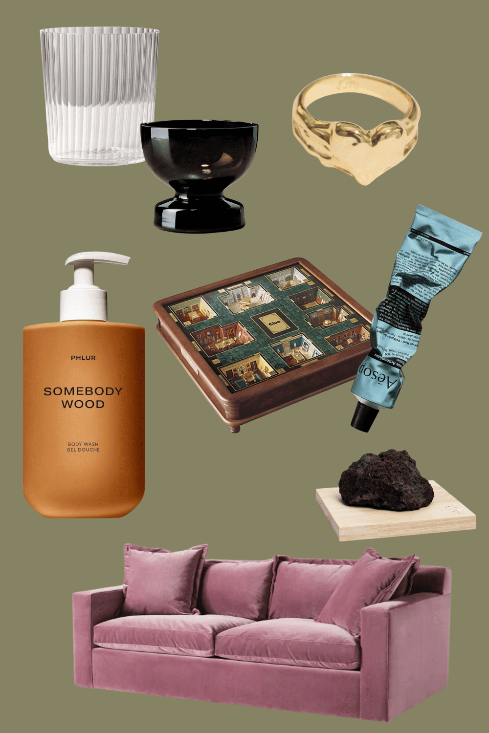 collage of items included in the post