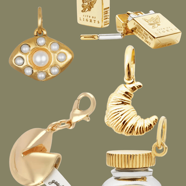 vintage gold charms