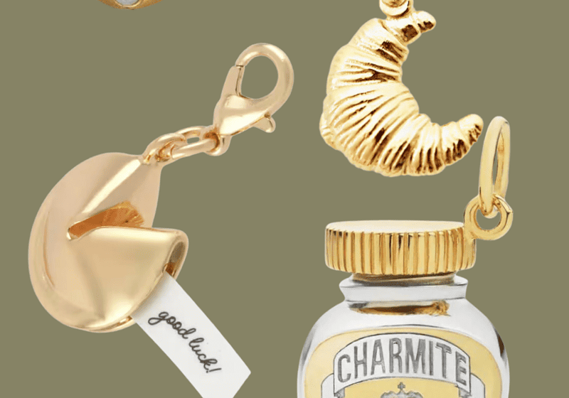 vintage gold charms