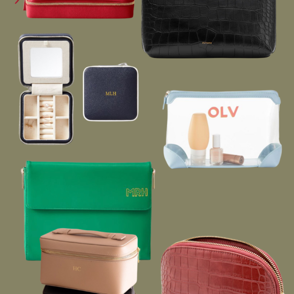 cosmetic bag collage